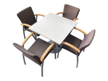 Refurbished Square Meeting Table & 4 Kinnarps Chairs – Set image 2