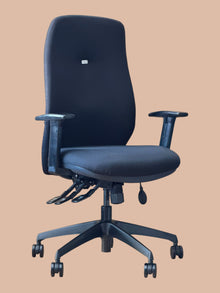 Refurbished Summit High Back Office Chair – Black, Pump Lumbar image 3