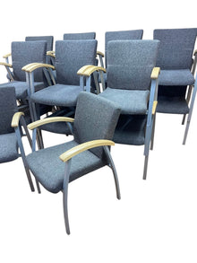 Refurbished Kinnarps Arcus Stacking Visitor Chairs – Blue image 5