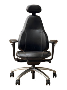 RH Mereo 220 Black genuine Leather Chair - Fully Adjustable image 2