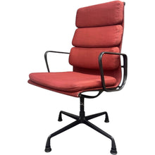 Refurbished Vitra Charles Eames Chair – Soft Padded Red Fabric (RRP £5,749) image 1