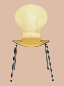 Refurbished Broadstock Wooden Dining Stacking Chair image 1
