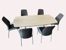 Refurbished Kinnarps Meeting Table with 6 Matching Conference Chairs image 5