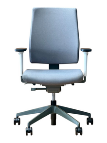 Refurbished Senator Freeflex Task Chair – Light Grey, White Back image 6