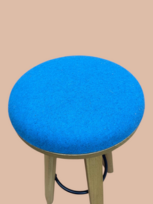 Refurbished BuzziSpace BuzziMilk Bar Stool – Blue Fabric image 2