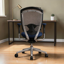 Refurbished Okamura Contessa Ergonomic Office Chair | Blue Fabric | Premium Office Seating UK image 3