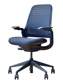 Refurbished Steelcase Series 1 Office Chair – Black Mesh and Fabric image 2