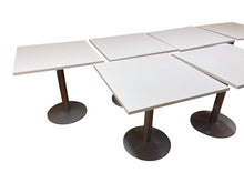 Refurbished Allermuir Square Pedestal Table – White image 3