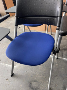 Refurbished Senator Pyramid Training Chair – Blue, Writing Tablet image 6