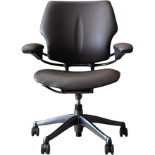 Refurbished Humanscale Freedom Chair – Dark Chocolate Brown Leather (RRP £1,239) image 1