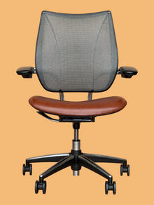 Refurbished Humanscale Liberty Chair – Tan Leather Seat image 5