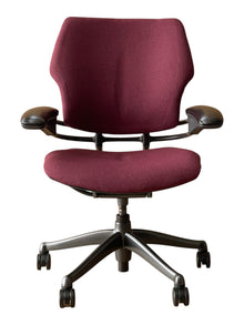 Refurbished Humanscale Freedom Task Chair – Burgundy image 1
