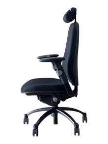 Refurbished RH Logic 400 Chair with Headrest – Black Fabric image 6