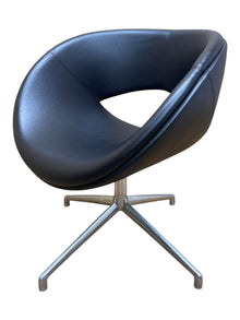 Boss Design Happy Black leather Swivel Chair image 5