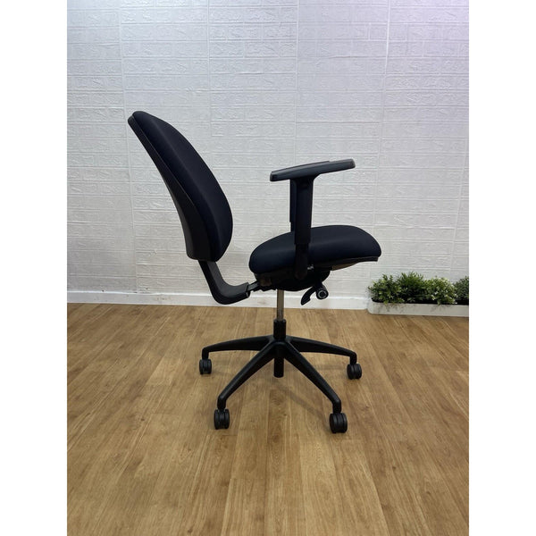 Refurbished Elite Fully Adjustable Ergonomic Task Chair – Black