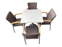 Refurbished Square Meeting Table & 4 Kinnarps Chairs – Set image 4