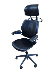 Refurbished Humanscale Freedom Headrest Chair – Black PU Leather image 4