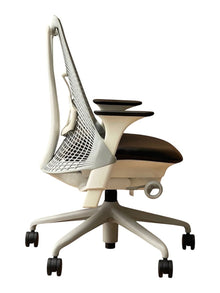 Herman Miller Sayl Chair - Black Leather seat image 2