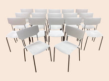 Refurbished Kinnarps Espress Stacking Canteen Chairs – White image 2