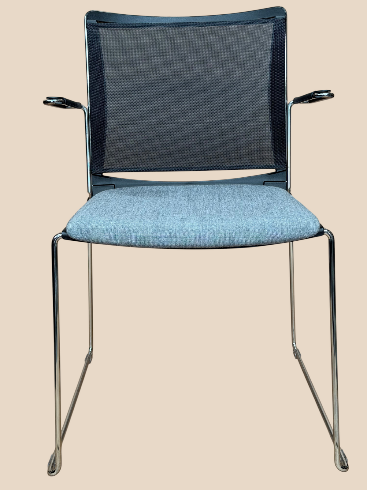 Refurbished Wilkhahn Aline Grey Mesh Meeting Chair