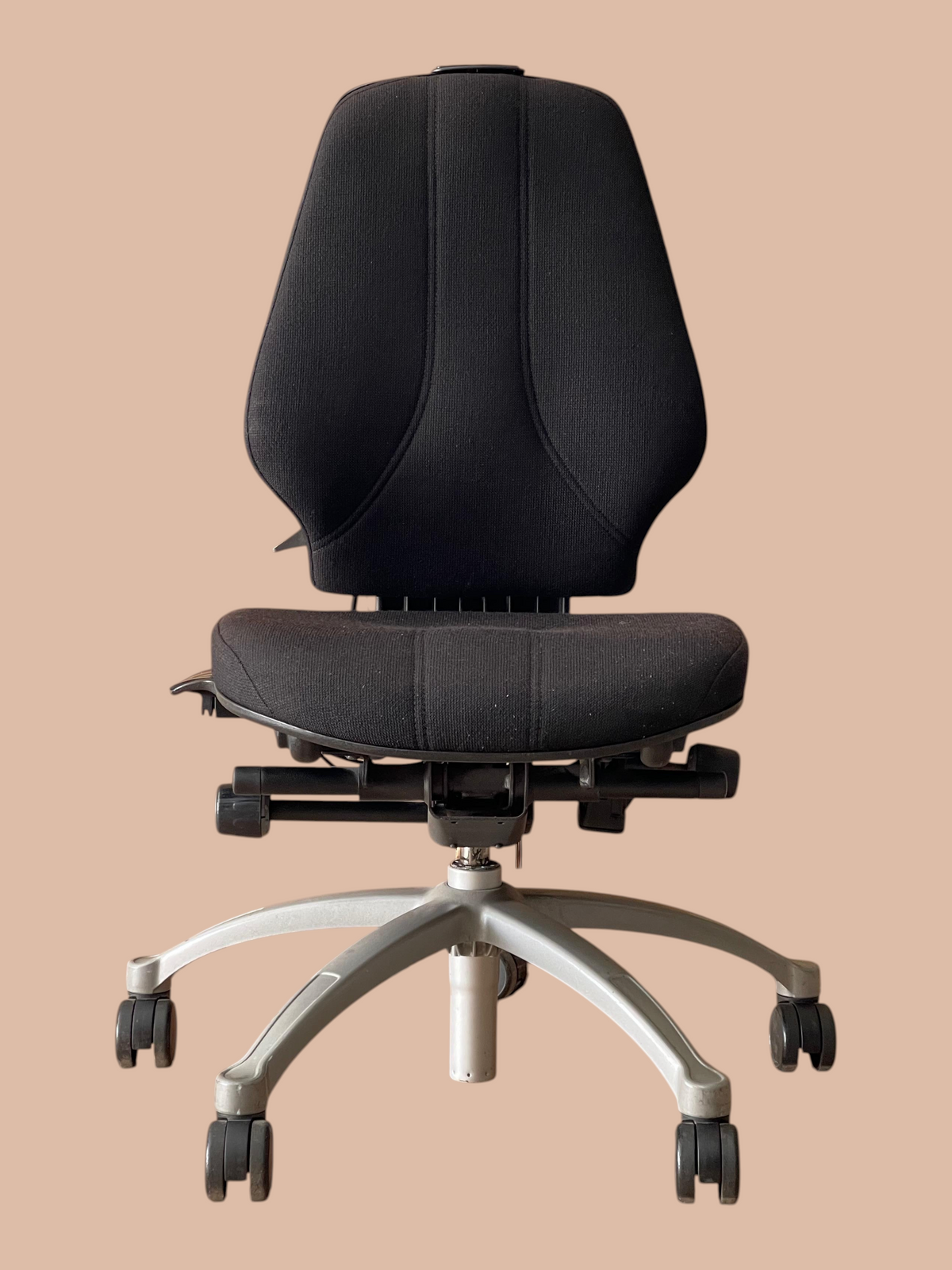 Refurbished RH Logic 300 Office Chair – Black, Armless