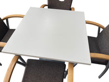 Refurbished Square Meeting Table & 4 Kinnarps Chairs – Set image 5