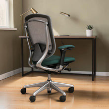 Refurbished Okamura Contessa Ergonomic Office Chair | Green Fabric | Premium Office Seating UK image 3