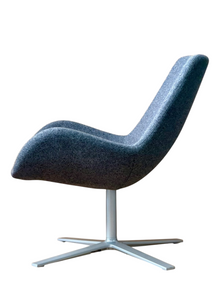 Refurbished Orangebox Avi-01 Lounge Chair – Grey and Magenta image 4