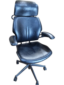 Refurbished Humanscale Freedom Headrest Chair – Black PU Leather image 6