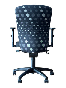 Refurbished Komac Office Chair – Charcoal and Grey Spot image 4