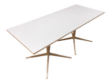 White Rectangular Dining or Meeting Table – Seats 6 image 2