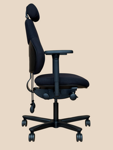 Refurbished Orangebox Flo Chair with Headrest – Black image 4