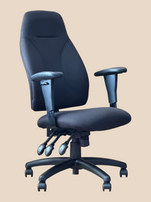 Refurbished Dynamic Esme High Back Office Chair – Black Fabric image 4
