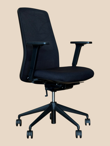 Refurbished Black Mesh Ergonomic Task Chair image 2