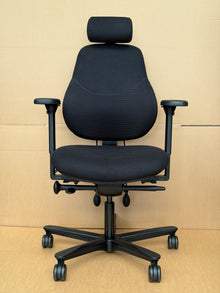 Refurbished Orangebox Flo Chair with Headrest – Black image 2