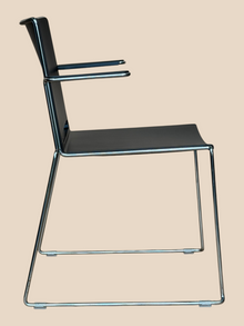 Refurbished Black Visitor Conference Chair with Arms image 2