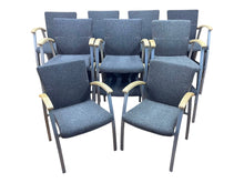 Refurbished Kinnarps Arcus Stacking Visitor Chairs – Blue image 1