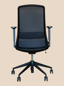 Refurbished Black Mesh Ergonomic Task Chair image 4