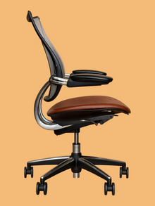Refurbished Humanscale Liberty Chair – Tan Leather Seat image 2