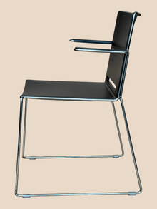 Refurbished Black Visitor Conference Chair with Arms image 4