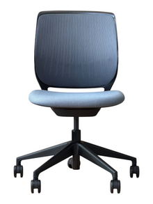 Refurbished Steelcase Cobi Meeting Chair – Grey Seat, Black Frame image 5