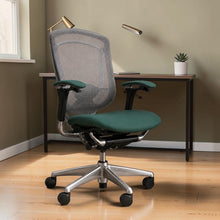 Refurbished Okamura Contessa Ergonomic Office Chair | Green Fabric | Premium Office Seating UK image 2