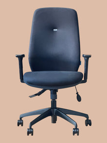 Refurbished Summit High Back Office Chair – Black, Pump Lumbar image 1
