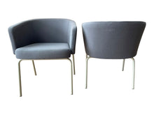 Connection Lounge Set – 2 Grey Tub Chairs & White Coffee Table image 2