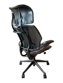 Refurbished Humanscale Freedom Headrest Chair – Brown PU Leather image 2