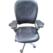 Refurbished Steelcase Leap Ergonomic Chair – Smokey Grey/Black Leather image 3
