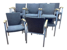 Refurbished Kinnarps Arcus Stacking Visitor Chairs – Blue image 2