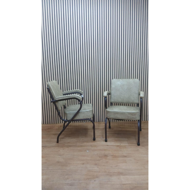 Vintage Shaw armchair - Genuine Leather