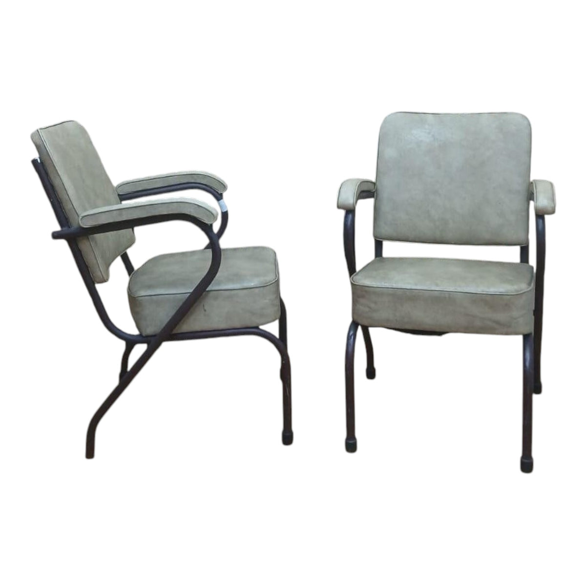 Vintage Shaw armchair - Genuine Leather