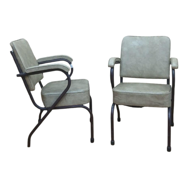 Vintage Shaw armchair - Genuine Leather